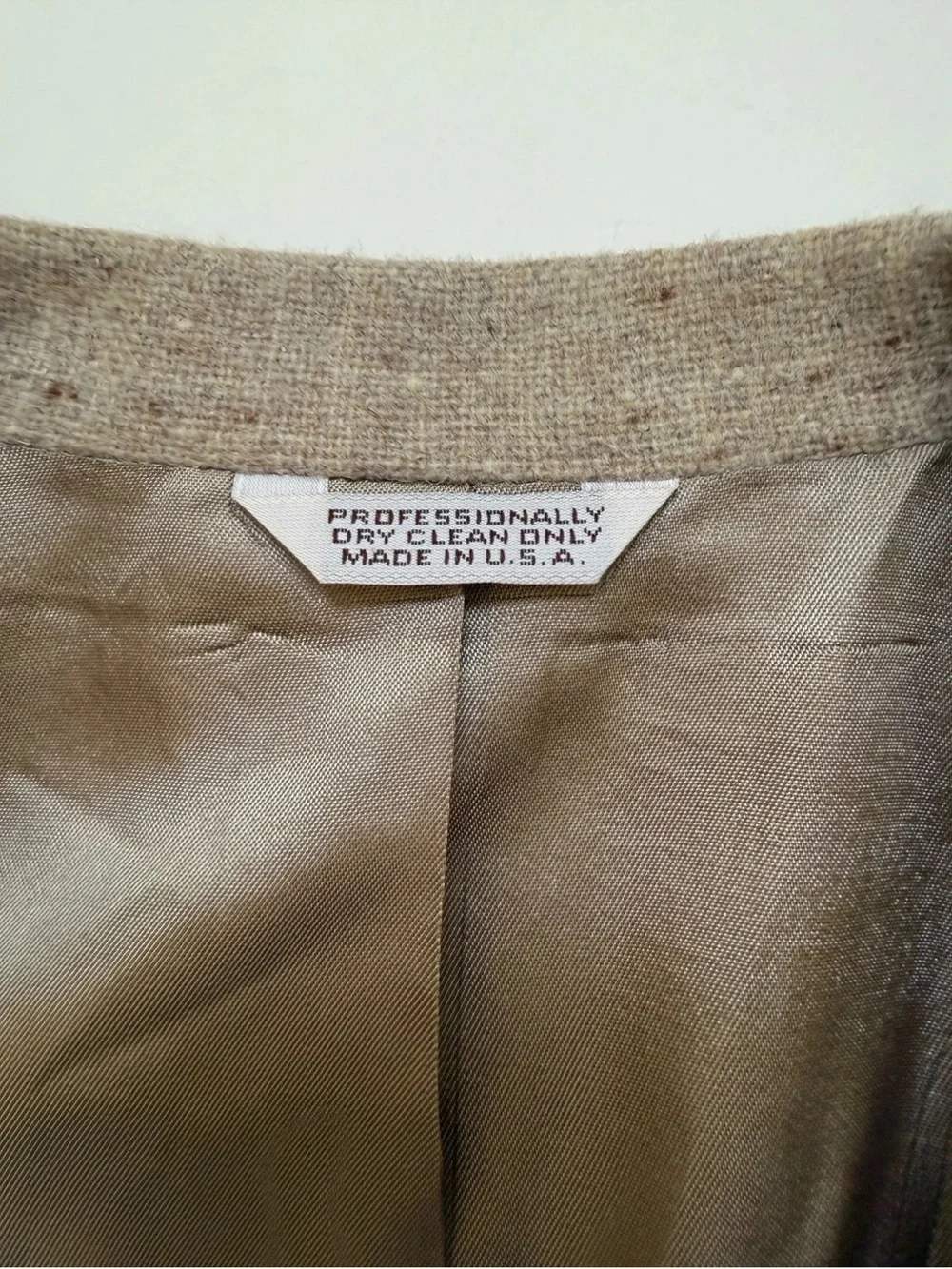 Hunt Valley Vintage Sport Coat Wool Tweed Blazer with Brown Elbow Patche Sz 38S
